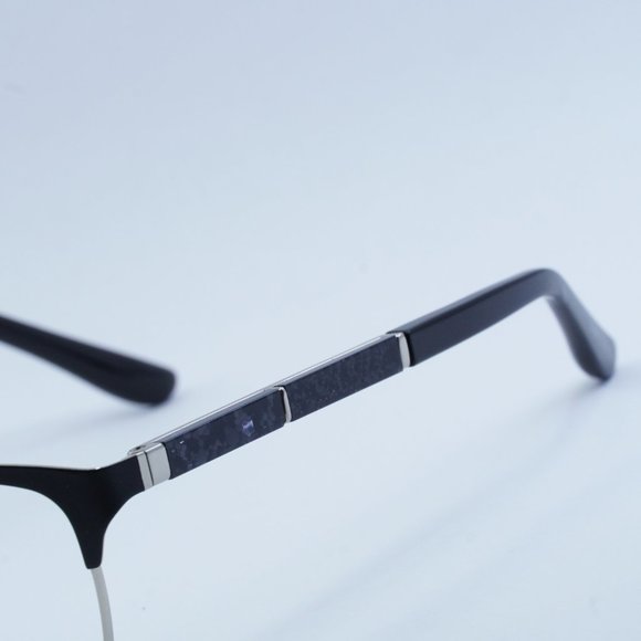 Jimmy Choo JC192 0003 00 Eyeglasses Matte Black/Silver 54mm Rectangle Frame - Picture 4 of 10